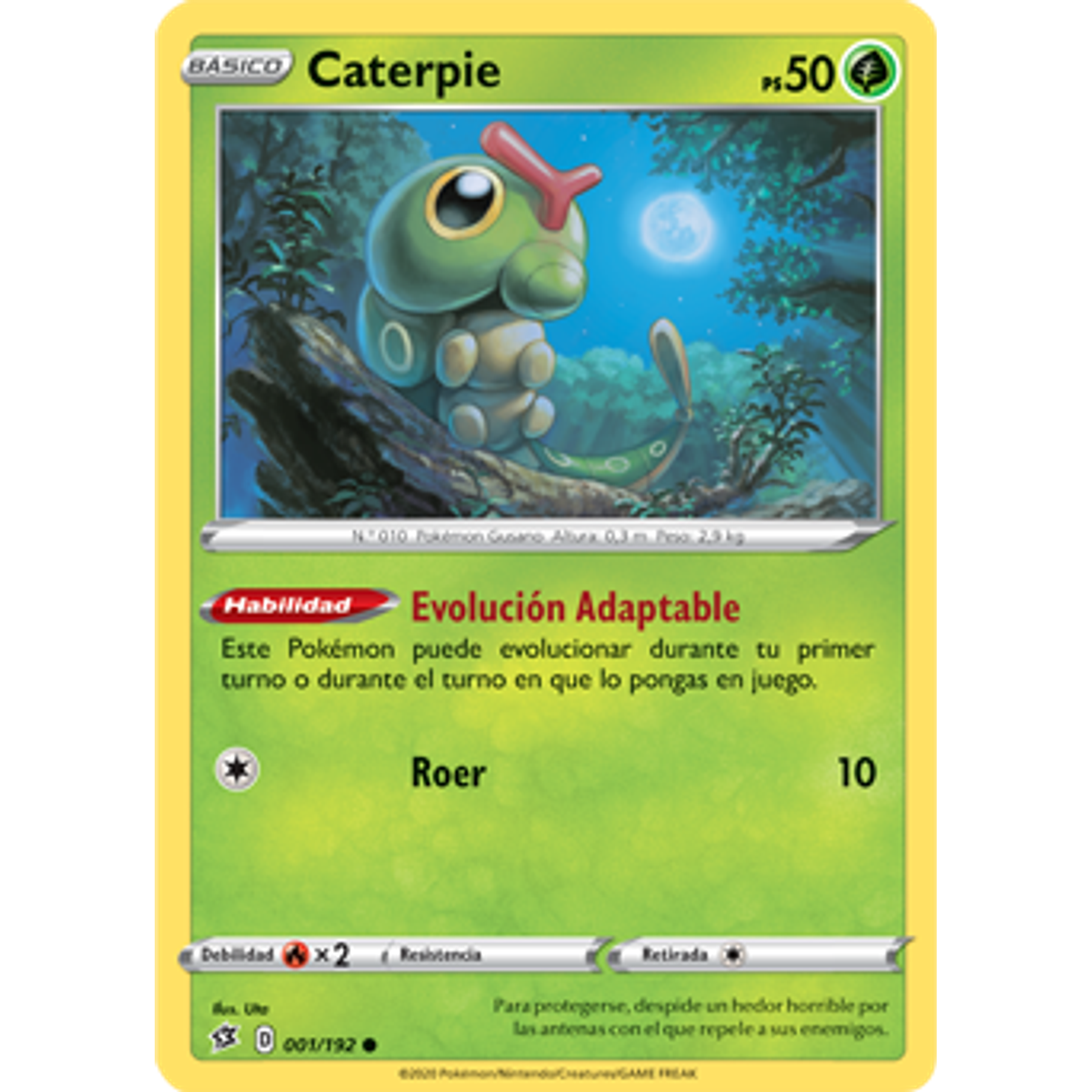 Caterpie 001/192- Common– Inglés