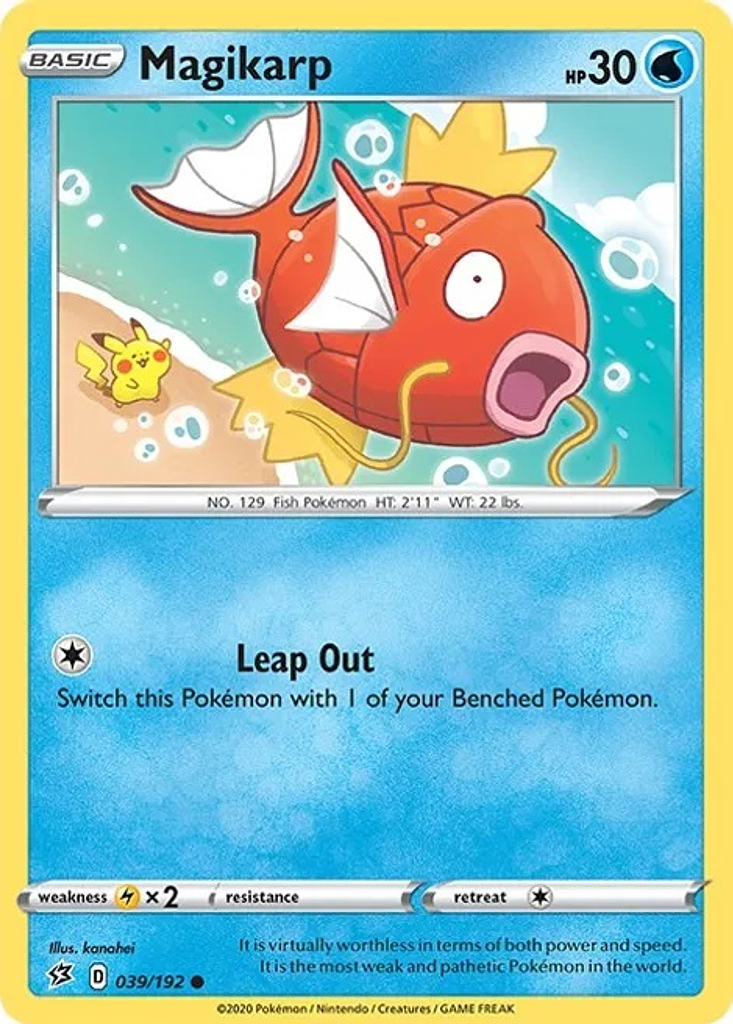 Magikarp 039/192- Common Foil- Inglés