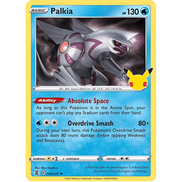 Palkia- 004/025 - Holo Rare – Español