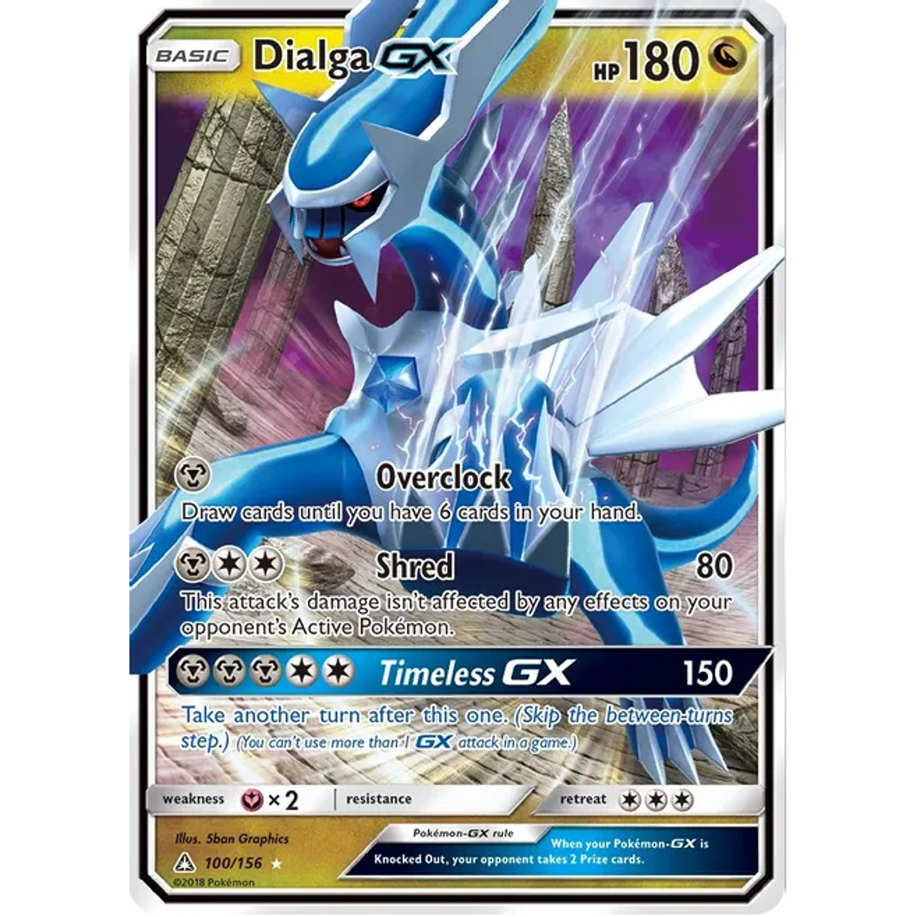 Dialga GX- 100/156 - Ultra Rare–Inglés