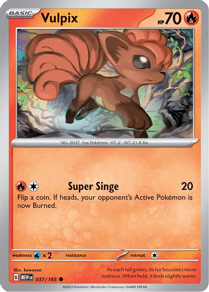 Vulpix -037/165- Common–Inglés