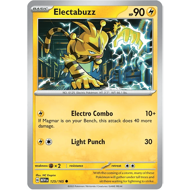 Electabuzz 125/165- Common–Inglés