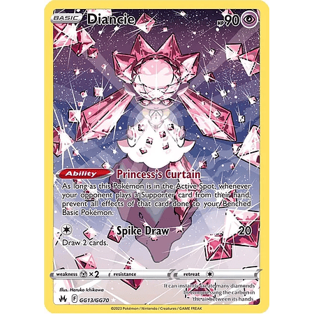 Diancie GG13/GG70 Ultra Rare- Inglés