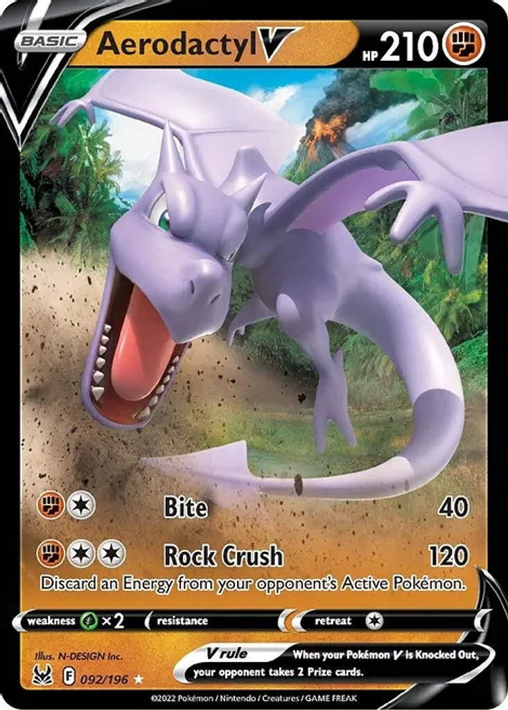 Aerodactyl V 092/196–Ultra Rare- Inglés