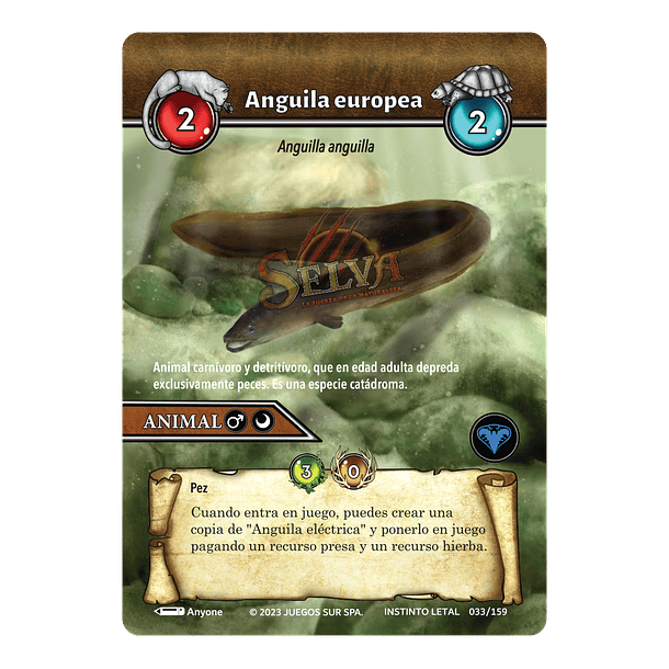 Anguila europea- 033/159 | Edición Instinto Letal SELVA TCG