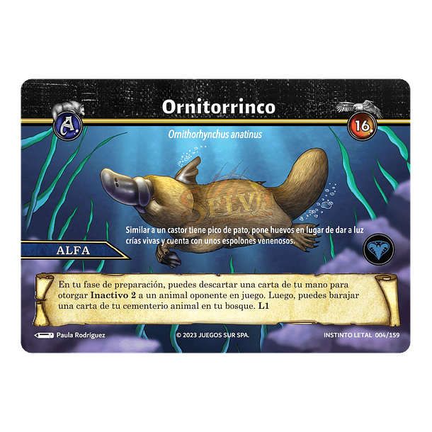 Ornitorrinco- 004/159 | Edición Instinto Letal SELVA TCG