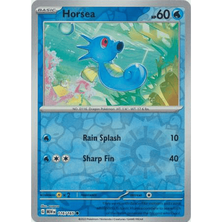 Horsea -116/165- Common Foil–Inglés