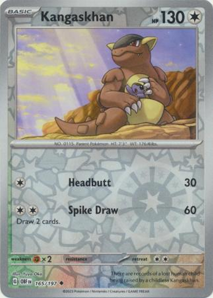 Kangaskhan– 165/197 – Uncommon Foil– Inglés