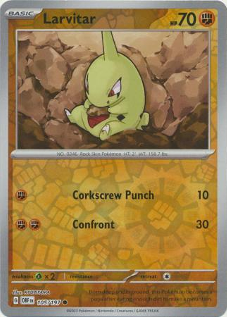 Larvitar– 105/197 – Common Foil– Inglés