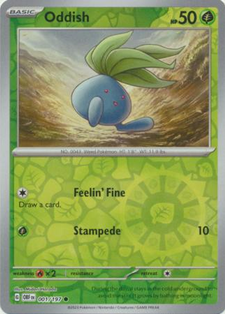 Oddish – 001/197 – Common Foil– Inglés