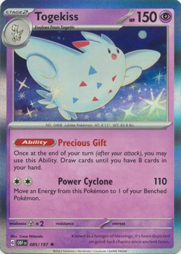 Togekiss– 085/197 – Rare Holo– Inglés