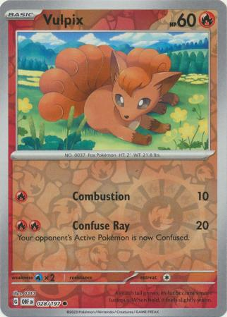 Vulpix - 028/197 - Common Foil– Inglés