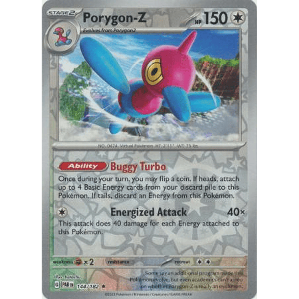 Porygon-Z - 144/182 - Rare Foil Inglés