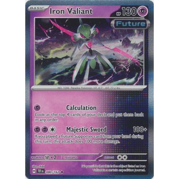 Iron Valiant - 080/162 - Holo Rare Inglés