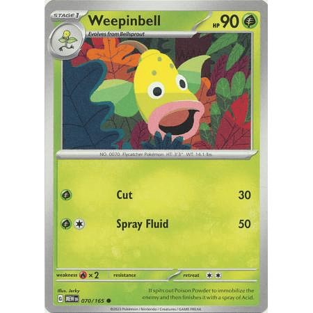 Weepinbell - 070/165 - Common Inglés