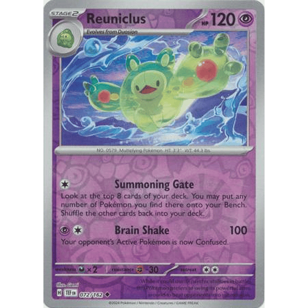 Reuniclus - 072/162 - Uncommon Foil  Inglés