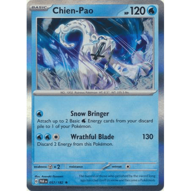 Chien-Pao - 057/182 - Holo Rare Inglés