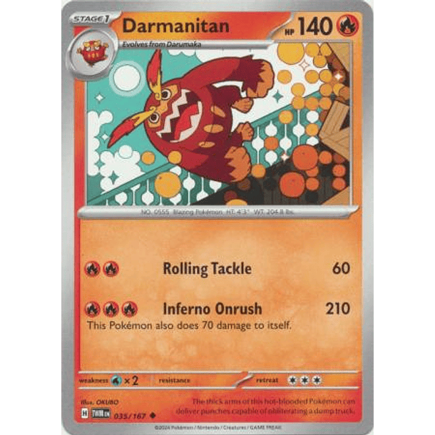 Darmanitan - 035/167 - Uncommon Inglés