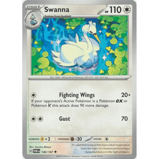 Swanna - 140/167 - Uncommon Inglés