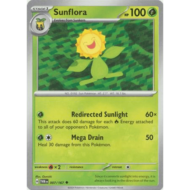 Sunflora - 007/167 - Uncommon Inglés