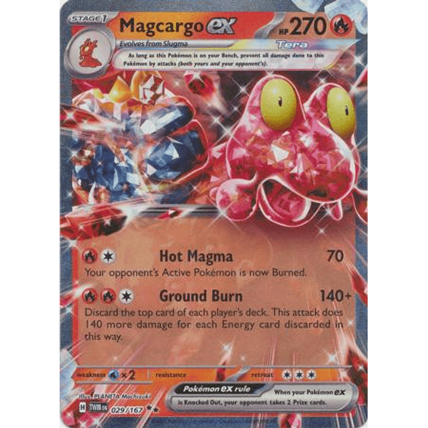 Magcargo ex - 029/167 - Ultra Rare Inglés