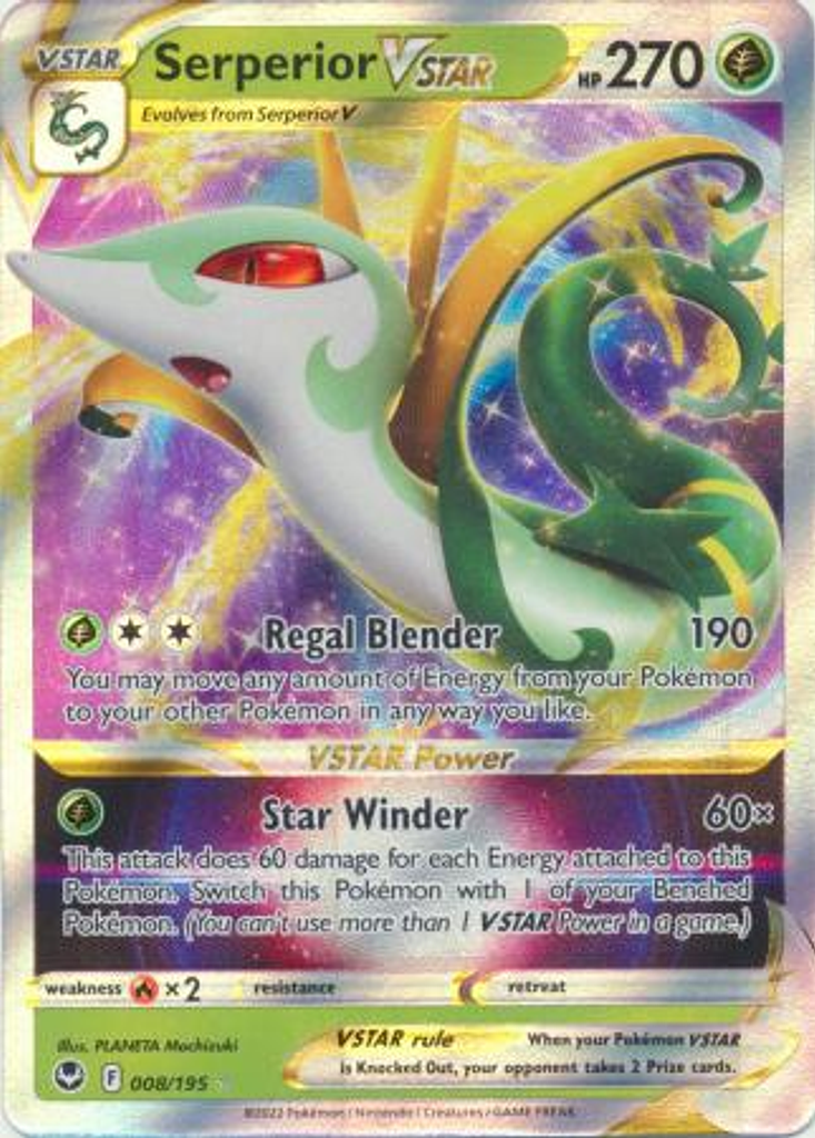 Serperior VSTAR - 008/195 - Ultra Rare Inglés