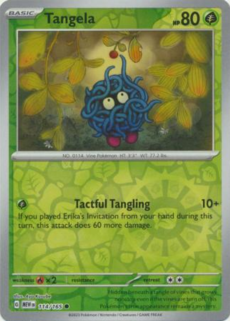 Tangela - 114/165 - Common Foil–Inglés