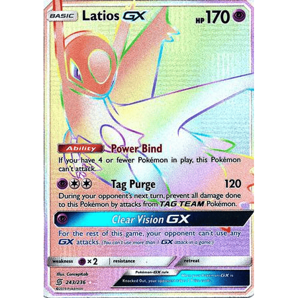 Latios GX - 243/236 - Hyper Rare– Inglés