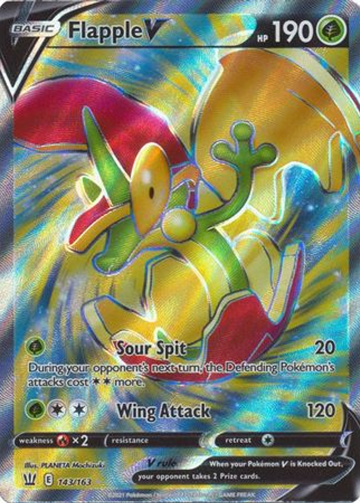 Flapple V - 143/163 - Full Art Ultra Rare- Inglés