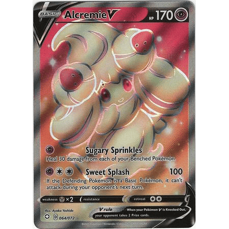 Alcremie V - 064/072 - Full Art Ultra Rare- Inglés