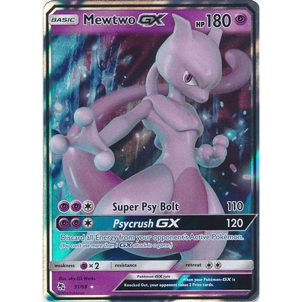 Mewtwo GX - 31/68 - Ultra Rare– Español