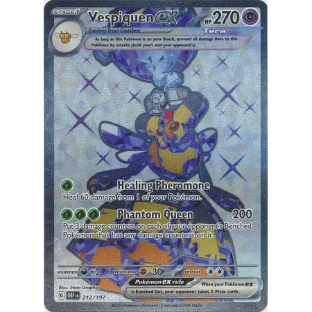 Vespiquen ex - 212/197 - Full Art Secret Rare– Inglés