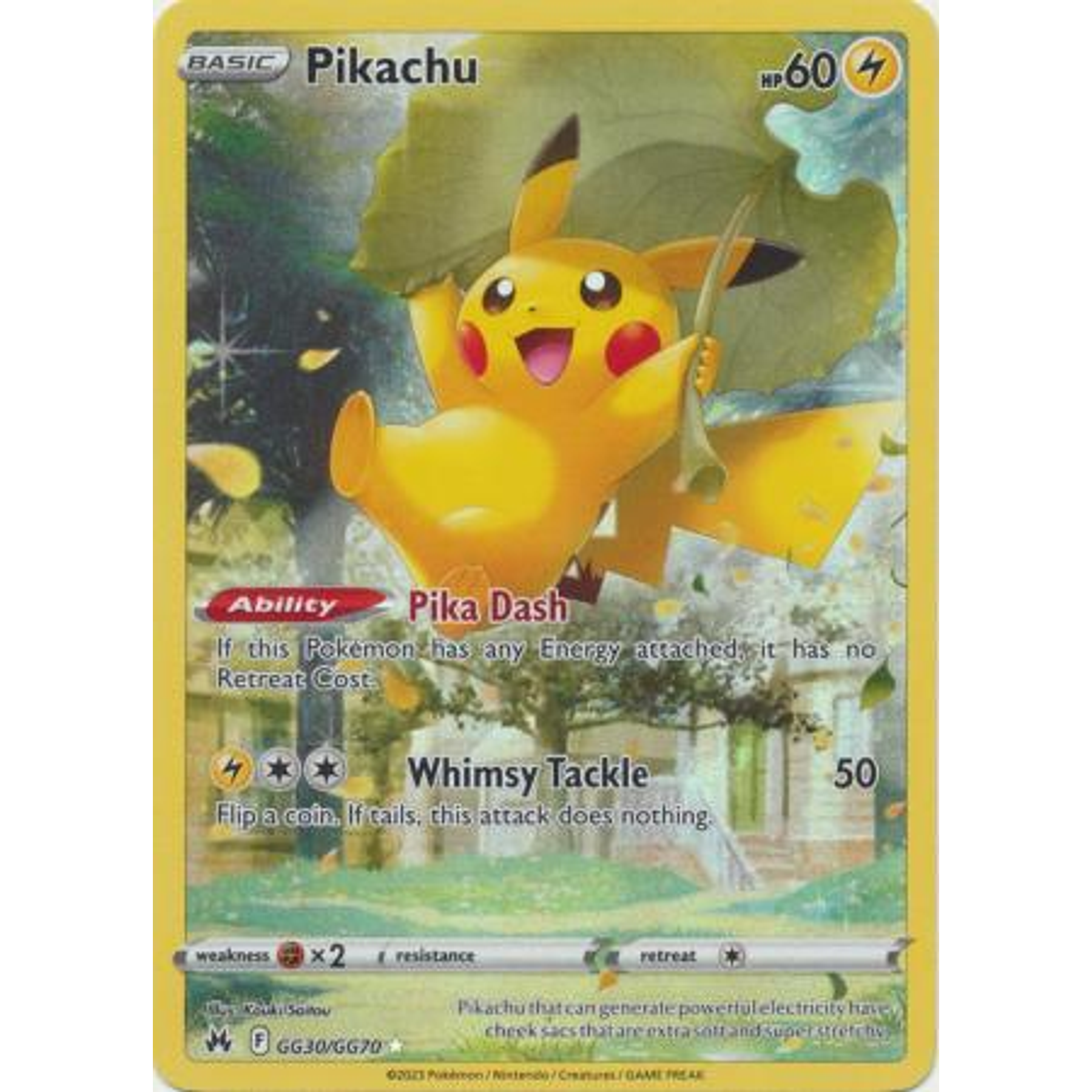 Pikachu - GG30/GG70 - Holo Rare- Inglés