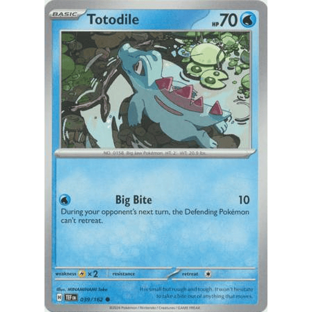 Totodile - 039/162 - Common Inglés