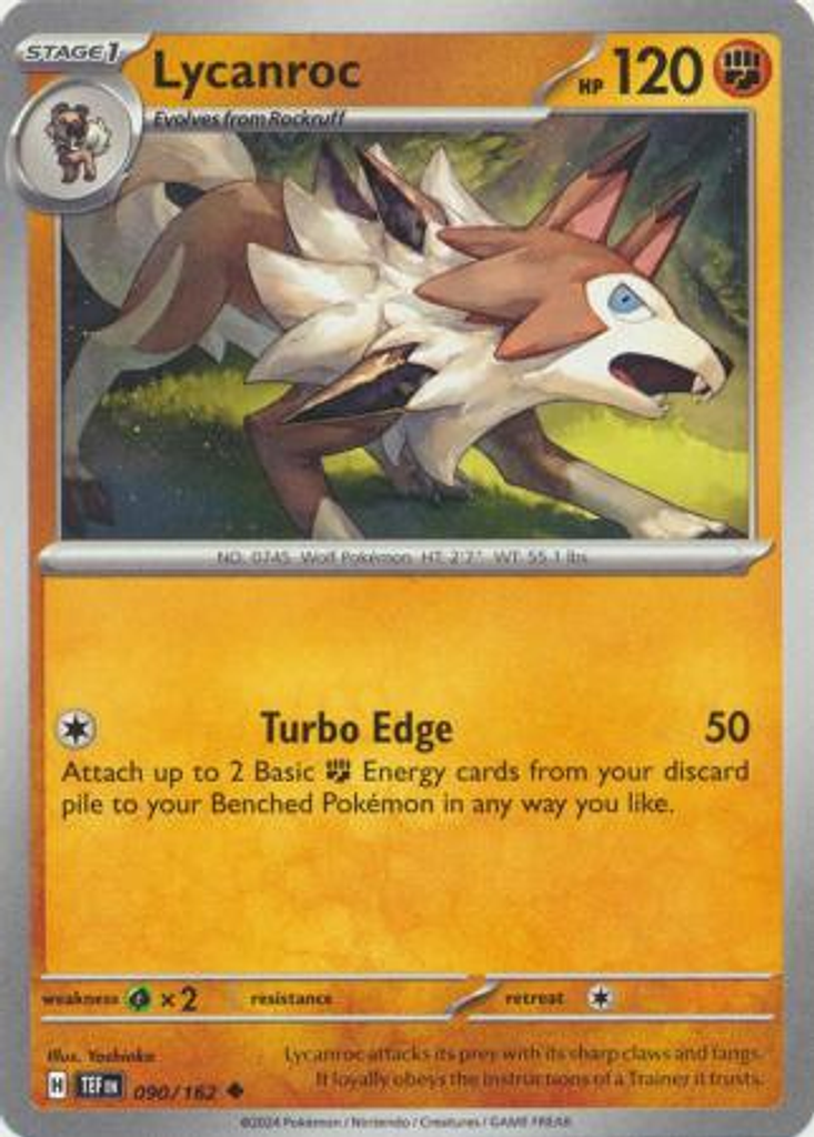 Lycanroc - 090/162 - Uncommon Inglés