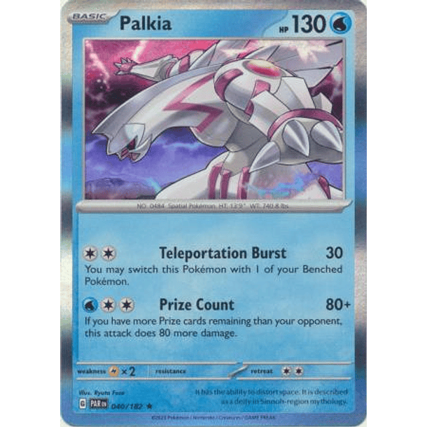 Palkia - 040/182 - Holo Rare Español