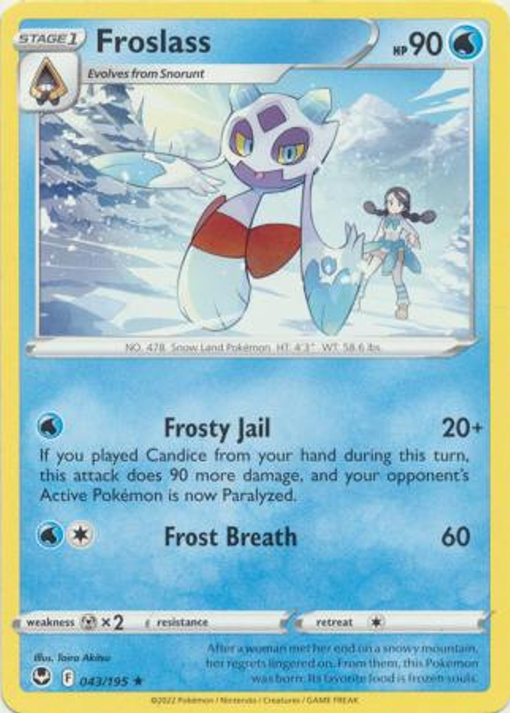 Froslass - 043/195 - Rare- Inglés