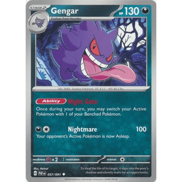 Gengar - 057/091 - Uncommon Inglés