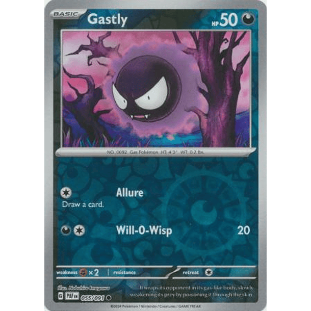 Gastly - 055/091 - Common Reverse Holo Inglés