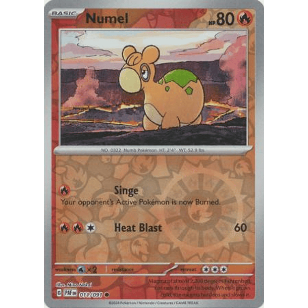 Numel - 011/091 - Common Reverse Holo Inglés