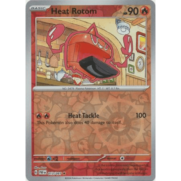 Heat Rotom - 013/091 - Holo Rare Reverse Holo Inglés