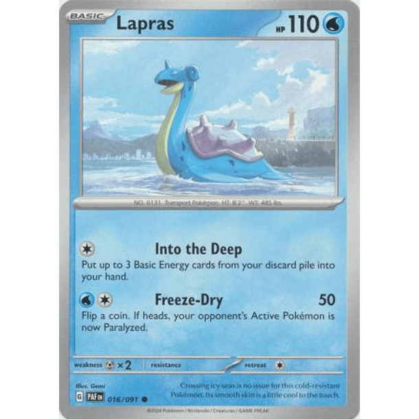 Lapras - 016/091 - Common Inglés