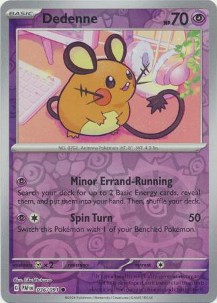 Dedenne - 036/091 - Common Reverse Holo Inglés