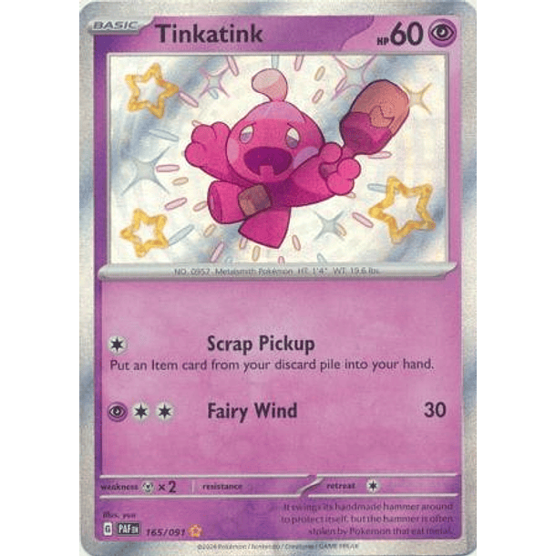 Tinkatink - 165/091 - Shiny Rare Inglés