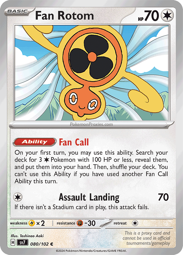 Fan Rotom 118/142 - Common Inglés