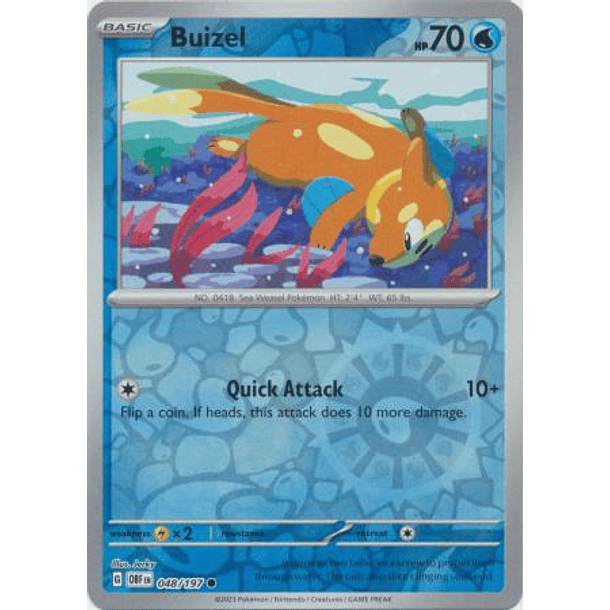 Buizel - 048/197 - Common Reverse Holo– Inglés