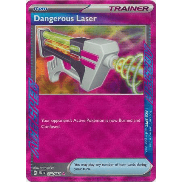 Dangerous Laser - 058/064 - Ace Rare- Inglés