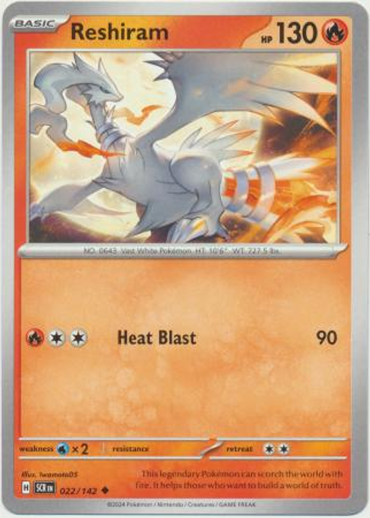 Reshiram - 022/142 - Uncommon Inglés