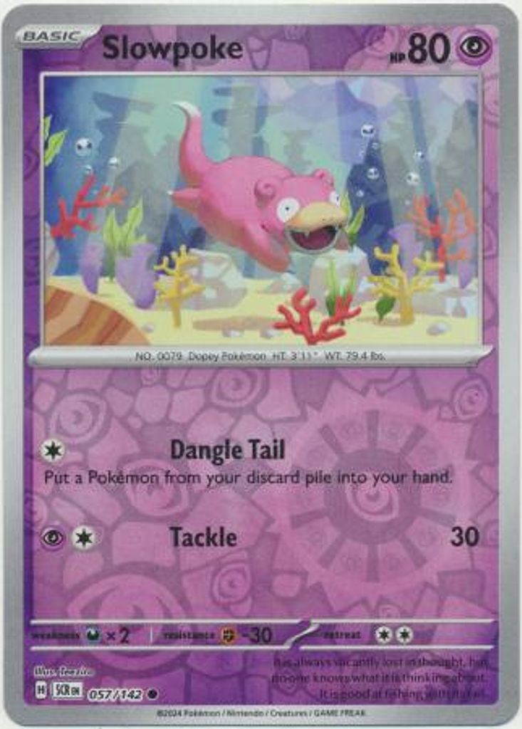 Slowpoke - 057/142 - Common Reverse Holo Inglés