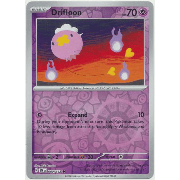 Drifloon - 060/142 - Common Reverse Holo Inglés